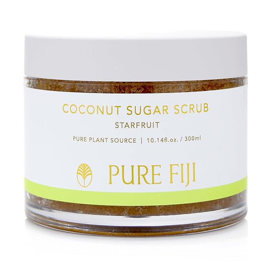 Pure Fiji Coconut Sugar Body Scrub, Starfruit (10.14 Oz /300ml)
