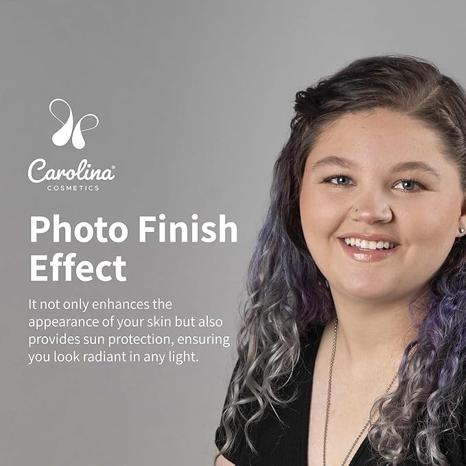 Carolina Cosmetics - Foundation in Coconut Shade Plant-Based - Hydrating, Pore-Minimizing & Buildable Coverage - Vegan, Non-GMO, Paraben-Free - 1oz