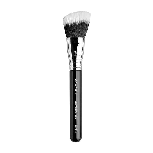 Sigma Beauty F53 Air Contour and Blush Brush – Angled Makeup Brush for Blush & Bronzer, Perfect for Sheer to Medium Coverage, Professional, Streak-Free Application (1 Brush)