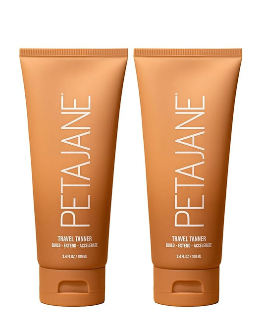 Peta Jane Travel Tanner, Build Extend Accelerate Formula, 3.4 FL OZ, Pack of 2