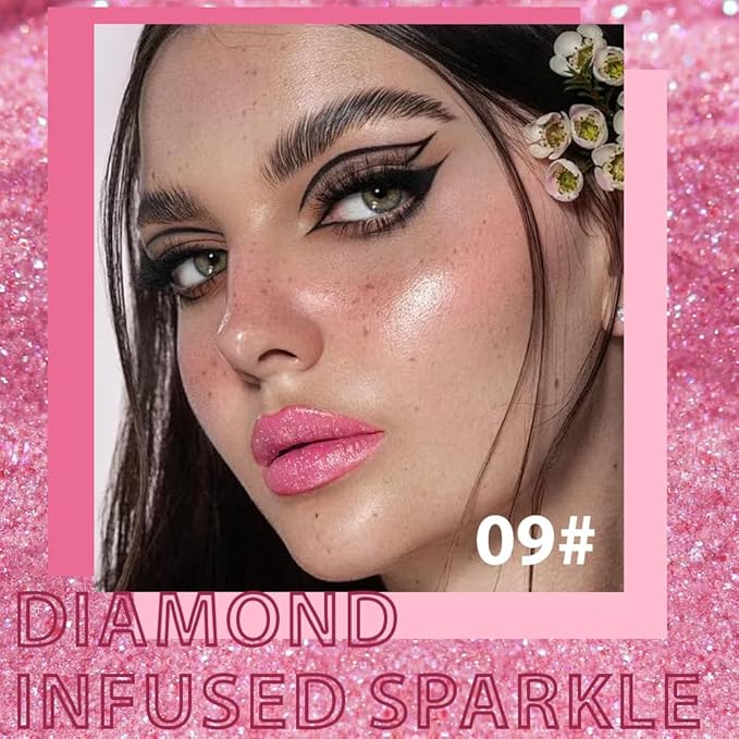 Mauve Pink Metallic Lipstick for Women,Lightweight Comfortable Non-Drying Shimmer Frosted Lipstick,Glitter Lip Gloss Stain Long Lasting Waterproof Smudge Proof 24 Hour Full Coverage Lip Makeup,Vegan