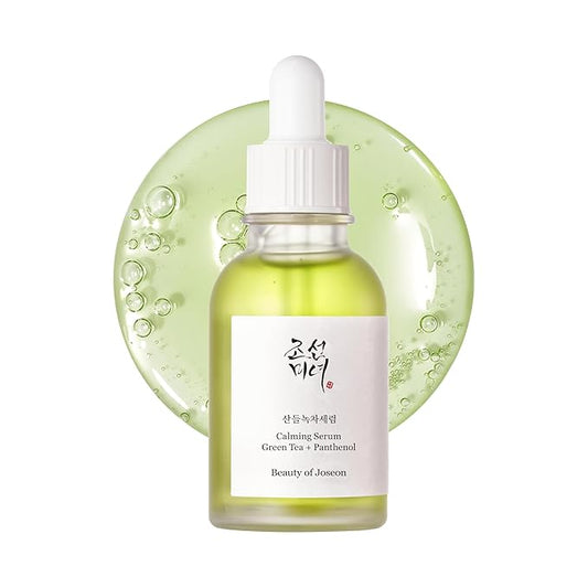 Beauty of Joseon Calming Serum Green Tea Panthenol Soothing, Moisturizing Sensitive, Acne-Prone, UV Irritated Skin, Daily Korean Skin Care for Men and Women (2 Fl.Oz.)