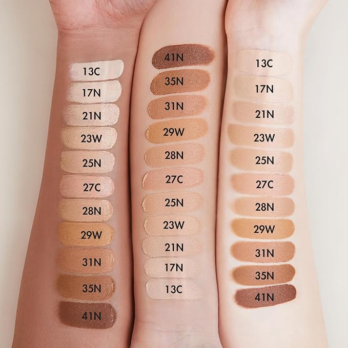 AGE20'S Signature Essence Pact SPF 50+ | Pack of 2 | 13 Ivory | Cream Foundation, Dewy Finish, Natural Coverage | Korean Cushion Foundation