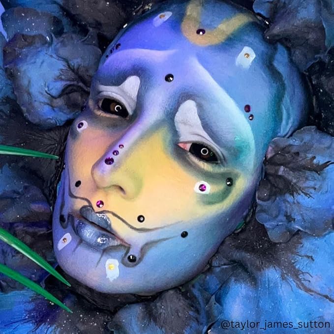 Mehron Makeup Liquid Makeup | Face Paint and Body Paint Perfect for Halloween, Cosplay I Air Brush Compatible 4.5 oz (133 ml) (Blue)