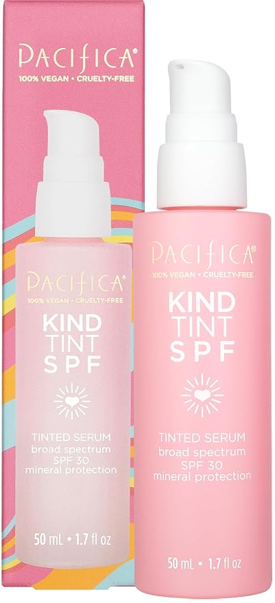 Pacifica Kind Tint SPF 30 Vegan Collagen Primer – Tinted Mineral Sunscreen & Makeup Primer, Broad Spectrum UVA/UVB Protection, Hydrates & Primes, Vegan