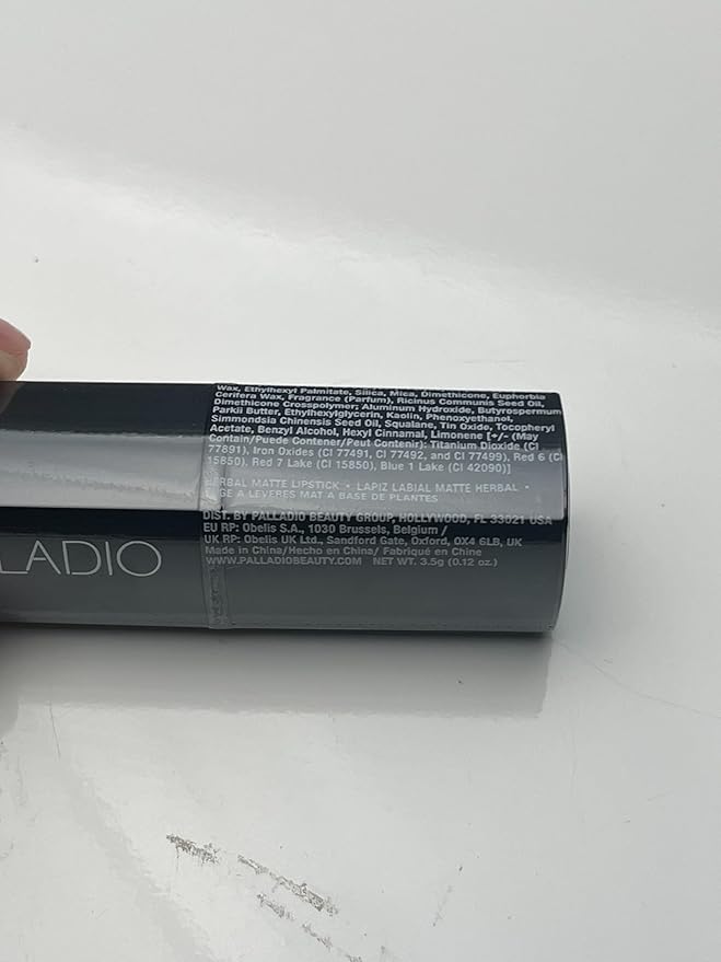 Palladio Herbal Matte Lipstick, Scarlet, Creamy and Full Coverage Long Lasting Matte Lipstick