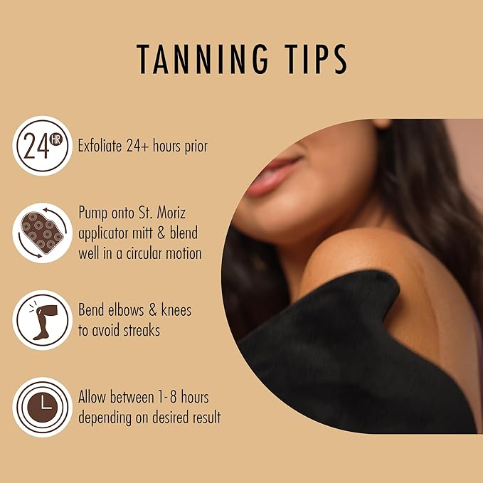 St Moriz Advanced Color Correcting Self Tanner Mousse in Dark with Tanning Mitt Bundle - Color Correcting Instant Self Tanning Foam for Face & Body with Hyaluronic Acid & Vitamin B5 (7.78 fl oz)