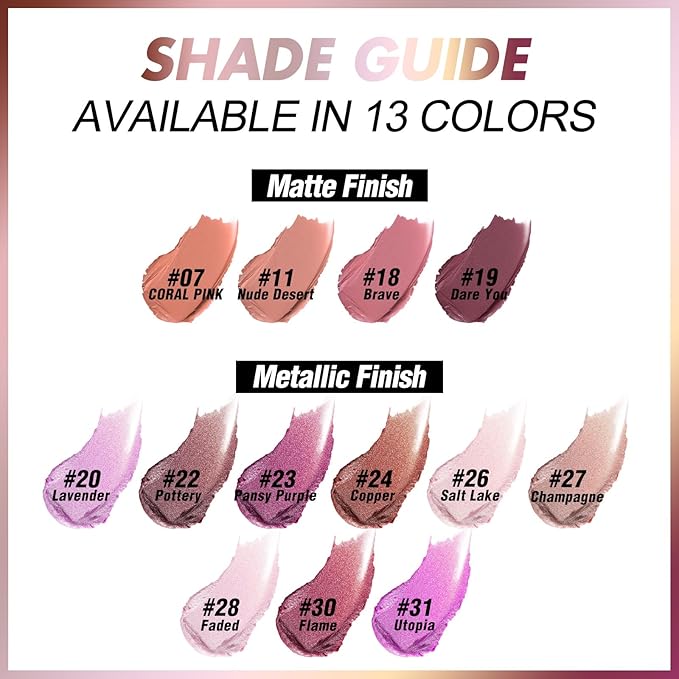 FOCALLURE Ultra Chic Lipstick,Rich Vitamin E Lip Crayon,Lightweight Color without Drying or Fading,Long Lasting Lips Makeup,#31 Utopia