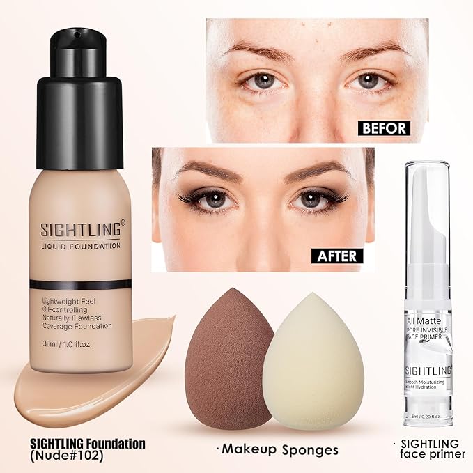 All In One Makeup Kit, Travel Makeup Kit, Makeup Gift Set, Makeup Kit for Women Full Kit, Makeup Bundle Includes Foundation Eyeshadow Palette Lipstick Eyeliner Mascara Contour Stick Cosmetic Brush Set