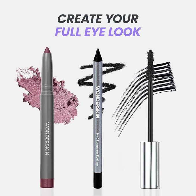 Wonderskin IYKYK Eyeshadow Stick - Longwear Eye Shadow Sticks, Budge-Proof & Waterproof Shimmer Eyeshadow Stick with Built-in Sharpener (Vixen)