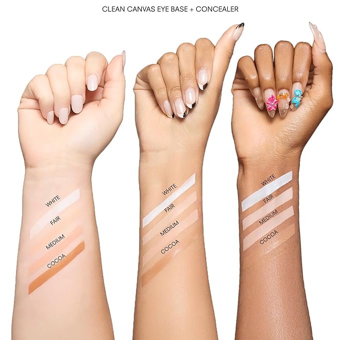 Gerard Cosmetics Clean Canvas Medium Eye Concealer and Base Smudge Proof, Makeup Primer and Eyeshadow Base, Made in the USA, Vegan Formula, Cruelty Free