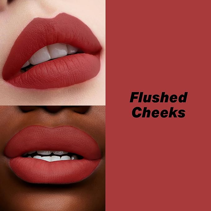 16-Hour Volumizing Matte Liquid Lipstick with Non-Drying, Waterproof Matte Liquid Lip Color: 119 Flushed Cheeks, 0.14 Fl Oz