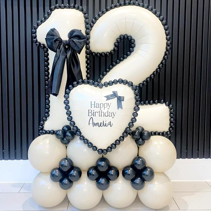 40 Inch Beige Number 1 Balloon for 1st Birthday Decoration, Large Self Inflating Cream Foil Number Balloons 0-9 for Boys Girls, White Sand 1 Helium Balloons for Women Men Party Anniversary Supplies