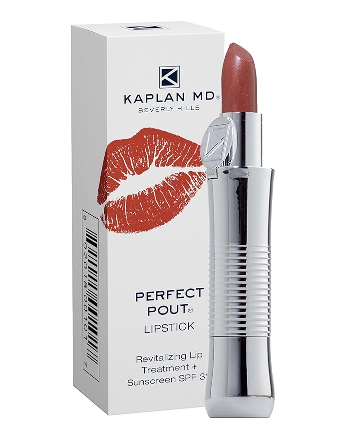 KAPLAN MD Perfect Pout Lipstick, Revitalizing Treatment + SPF 30 Sunscreen, 0.11 oz