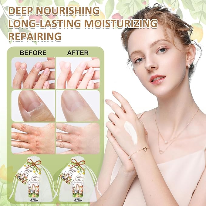 60 Sets Baby Hand Cream, Party Favors & Gifts for Guests, Bridal Shower, Travel Size Hand Lotion Bulk for Wedding, Thank You Gifts & Christmas Holiday Animals