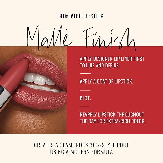 Runway Rogue 90s Vibe Lipstick, Moisturizing Matte Soft Berry-Nude Lipstick, ‘Work the Crowd’