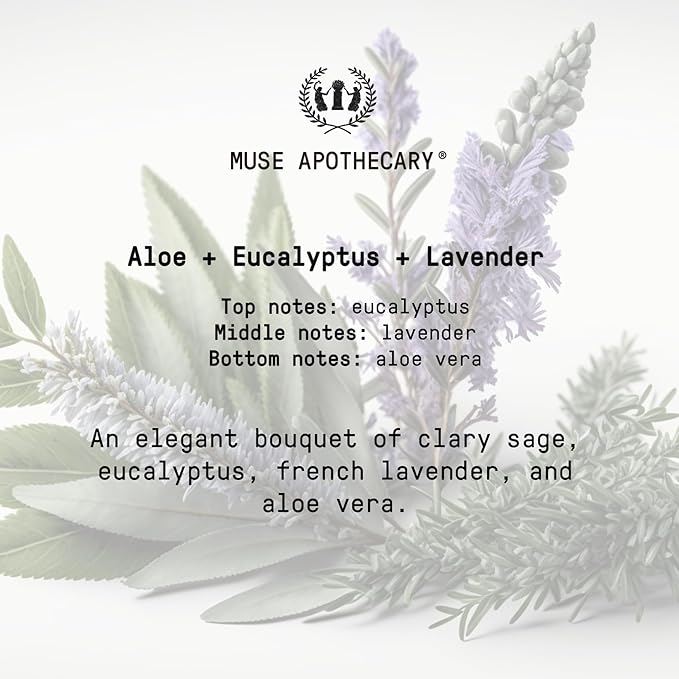 Muse Apothecary Room Ritual - Aromatic and Relaxing Room Mist, 4 oz, Infused with Natural Essential Oils - Aloe + Eucalyptus + Lavender, 2 Pack