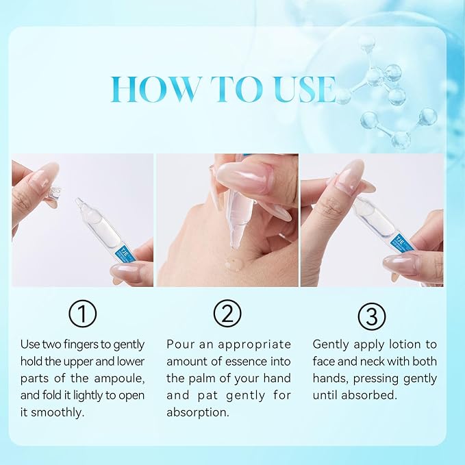 30 PCS Vitamin C Hyaluronic Acid Serum for Face, Ultra Hydrating Anti-Aging & Skin Firming Serum, Wrinkle-Reducing, Fast Absorbing, Deep Moisturizing