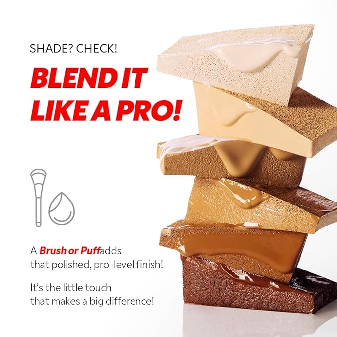 TIRTIR Mask Fit Red FoundationㅣLong Lasting Flawless Coverage, Energy Essence, Lightweight, Hydrating, Pore-Blurring, Breathable Satin Finish, Makeup, Radiant Skin, #55N Espresso, 1.01 Fl Oz