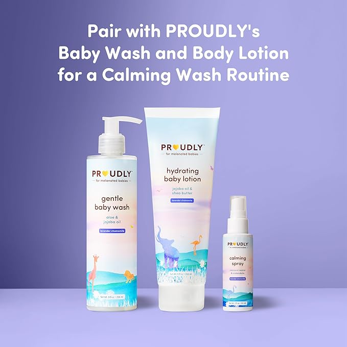 PROUDLY Calming Spray by Gabrielle Union & Dwyane Wade, Gentle Room, Linen & Skin Mist, Sleep Mist with Natural Fragrance, Lavender & Chamomile, 2-Pack (2 oz each)