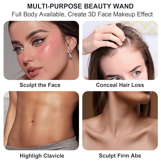 Lezero 3Pcs Contour Stick Makeup Kit, Shades with Highlighter, Blush and Bronzer Stick for Sculpt the Face and All Skin Type, Long Lasting, Smooth, Dewy & Matte Finish, LIGHT