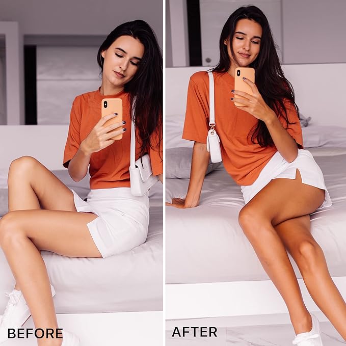 Self Tanner Face & Body - With Organic Aloe Vera & Shea Butter, Sunless Tanning Lotion, Bronzer Buildable Fair to Medium Tan, Fake Tan Self Tanners Best Sellers, 7.5oz (body) 3oz (face)