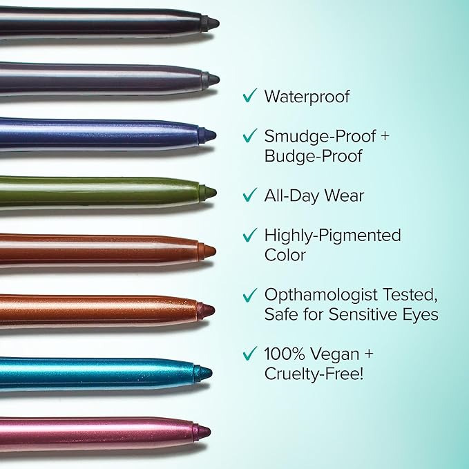 Thrive Causemetics Infinity Waterproof Eyeliner Pencil, Built In Sharpener & Smudge Tip, Long Lasting, Smudge Proof, Hyaluronic Acid & Shea Butter, Vegan & Cruelty Free, Ella (Brown Matte)