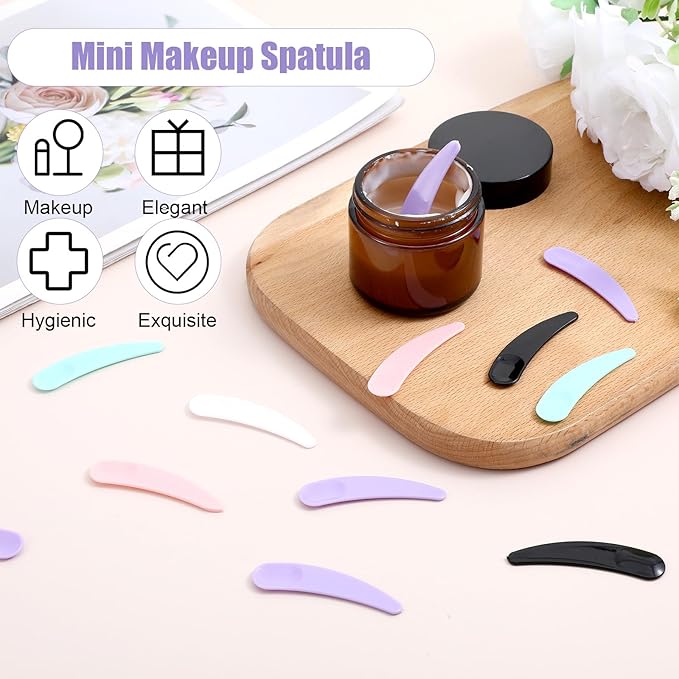 200pcs Make Up Spatulas Mini, Skincare Spatula, Mini Spatula For Cosmetics, Multi-Color Cosmetic Spatulas for Face Mask, Makeup Remover, Face Cream