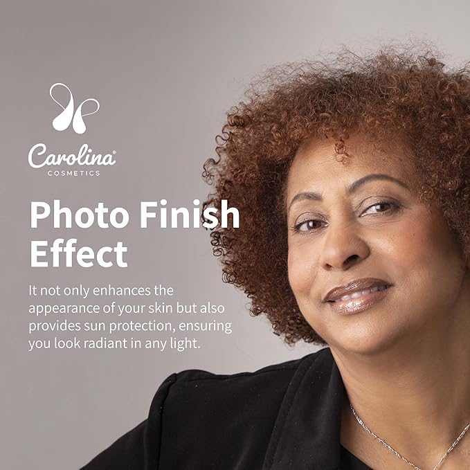 Carolina Cosmetics - Foundation in Cork Shade Plant-Based - Hydrating, Pore-Minimizing & Buildable Coverage - Vegan, Non-GMO, Paraben-Free - 1oz