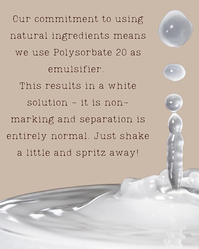 Baby Powder Natural Hair & Body Mist Spray, Twin Pack, Pure Essential and Fragrance Oils, Alcohol-Free, Handmade in California (2 x 0.5Fl Oz)