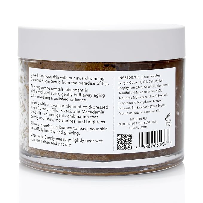 Pure Fiji Coconut Sugar Body Scrub, Pineapple (10.14 Oz /300ml)