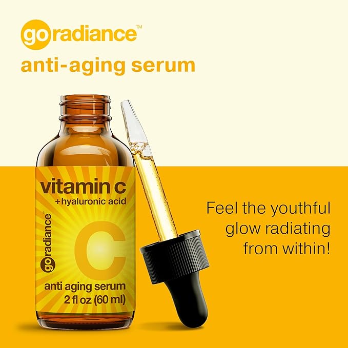 Double Size (2oz), 20% Vitamin C Serum for Face, Hyaluronic Acid, Vitamin C for Face Serum for Women
