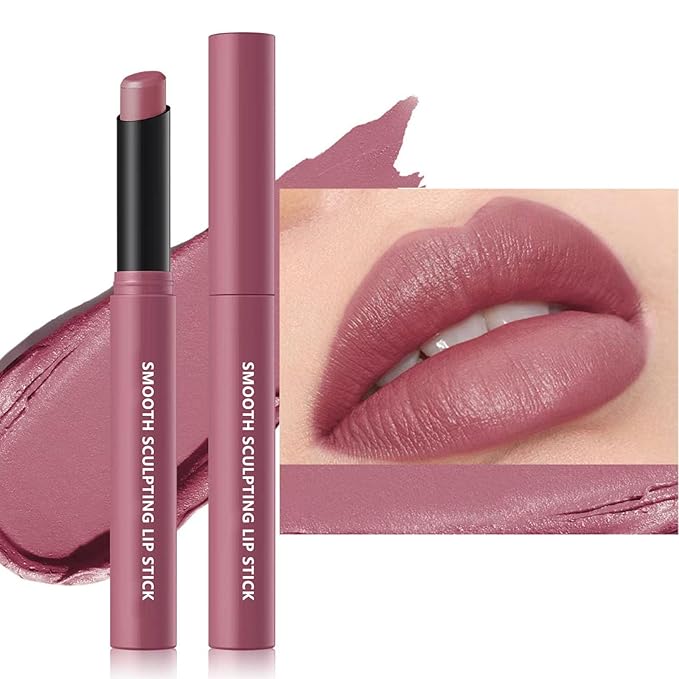 Matte Lipstick For Women Girls 24Hr Wear Waterproof Long Lasting Hypoallergenic Lipsticks - Lightweight Non-Drying, Fade-Resistant Formula 12 Trendy Colors for Daily Use Vegan & Cruelty-Free 08