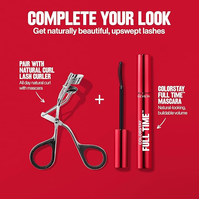 Revlon ColorStay Full Time Mascara, Volumizing Eye Makeup, 24 Hour Wear, Smudge-Proof, Non-Clumping and Flake-Free Formula, 401 Blackest Black