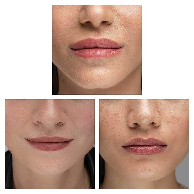 TRE'STIQUE Matte Lip Crayon, Matte Lipstick With Built-in Lip Gloss Balm, 2-in-1 Lip Liner Set With Lip Crayon and Lip Balm, Lipstick and Lip Gloss Kit (Florence Fig Refillable)