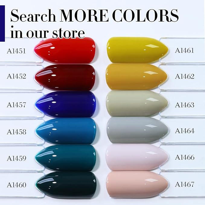 Double Rhythm 15 ML Gel Polish Pure Sheer Same Color Same Bottle Soak Off Gel Polish Art Manicure Salon DIY at Home for Women (Deep Navy Blue-A1457)