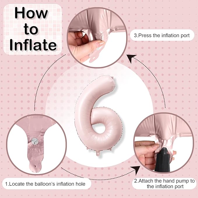 40 Inch 16 Balloon Number, Large Pastel Blush Baby Pink Foil Number 16 Balloons Birthday Party Decor, Light Dusty Pink Helium Self Inflating Balloon for Girl Women 16th Birthday Anniversary Decoration