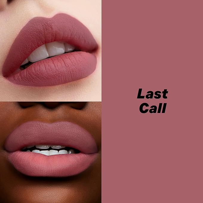 16-Hour Volumizing Matte Liquid Lipstick with Non-Drying, Waterproof Matte Liquid Lip Color: 129 Last Call, 0.14 Fl Oz