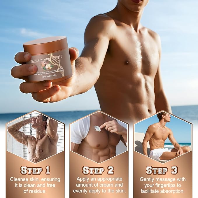 Body Butter for Men,Cologned Body Butter,Infused with Organic Shea & Mango Butters,Warm and Sensual Scent,for Men-Gift for Father,Husband, Boyfriend (3.52 Fl Oz)