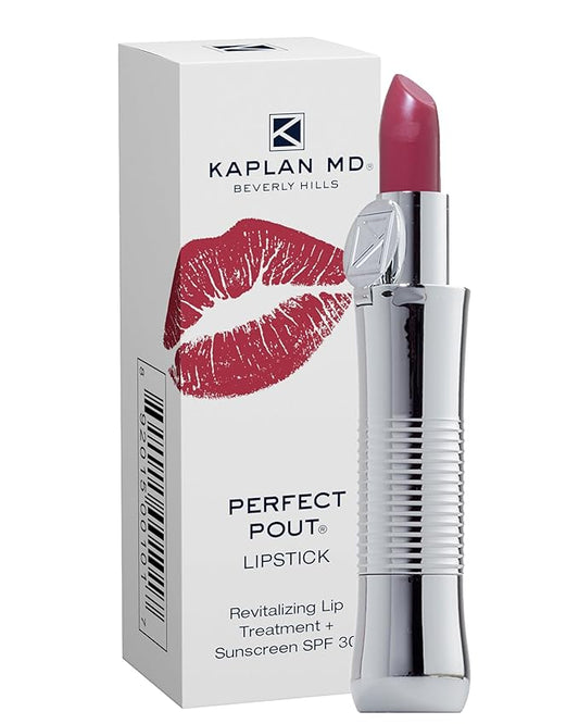 KAPLAN MD Perfect Pout Lipstick, Revitalizing Treatment + SPF 30 Sunscreen, 0.11 oz