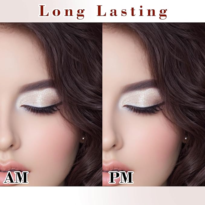 MEICOLY Champagne Shimmer Eyeshadow with Mirror,Shimmer Sparkly Eye Shadow Palette,Pressed Powder Single Eyeshadow for Women and Girls,Eye Makeup Eyelid Color,Long Wearing,Waterproof