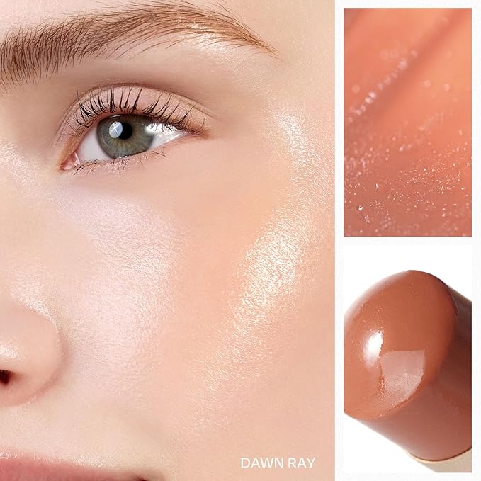 hince True Dimension Radiance Balm - Highlighter for Korean Glass Skin, Blush for Cheeks, Cream Blush, Contour Stick, Natural Glowy Look, Clean Makeup for Radiant Complexion, 10g (DAWN RAY, TP002)