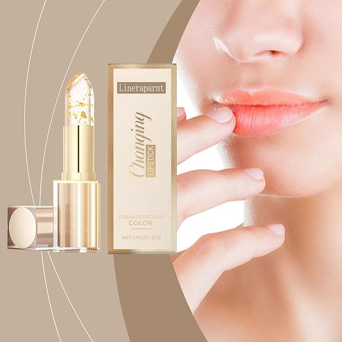 Transfer Proof Color Changing Lipstick, Color Changing Lipstick for Women, Transferproof Color-Changing Lipsticks Crystal Clear Alchemy Auto-Tints on Contact (1PCS)