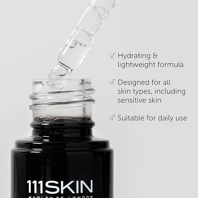111SKIN Black Diamond Vitamin C Serum for Face, Hydrating Skin Serum with Hyaluronic Acid & Niacinamide, Helps Reduce the Appearance of Dark Spot & Redness for All Skin Types, 0.68 fl oz