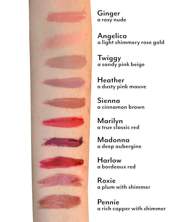 Mommy Makeup Stay Put Matte Lip Cream - Kiss-proof, Transfer-proof, Waterproof, Long Lasting Lipstick - Non-Drying Formula Infused with Vitamin E (Marilyn)