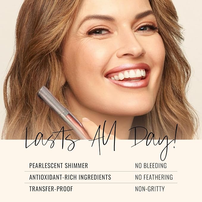 Runway Rogue Pearl Glam Long Wear Shimmer Liquid Lipstick, Metallic Pale-Mauve Lipstick with Silver and Gold Shimmer, ‘Boss Babe’