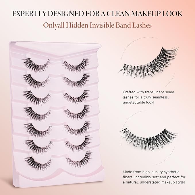 Wispy False Eyelashes Natural Flared Eye Lashes Strip M-41