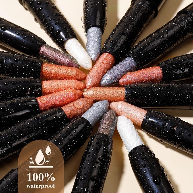 Cream Waterproof Hypoallergenic Eyeshadow Stick, long wear Metallic Glitter Matte Eye Shadow Pencil With Makeup Brush, Eye Brightener, 47 Emerald Metallic