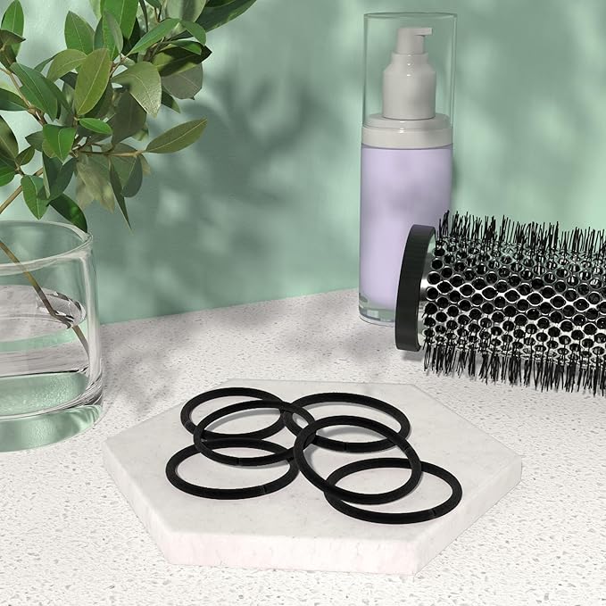 Amazon Basics Elastics Black 32 Count (Pack of 4)