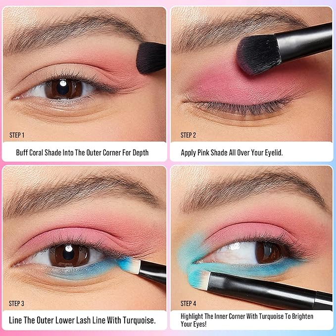 30 Colors Makeup Eyeshadow Palette for Beauty & Matte Metallic Shimmer Pearl Glitter Eye Shadow Pallet & Rainbow Colorful Eye Makeup for Girls & Highly Pigment Eyeshadow Cosmetics